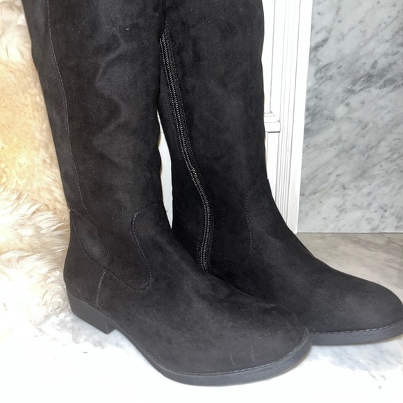 New! Style & Co Haley Black Microsuede Boot Multiple Sizes, Wide Calf - Picture 5 of 10